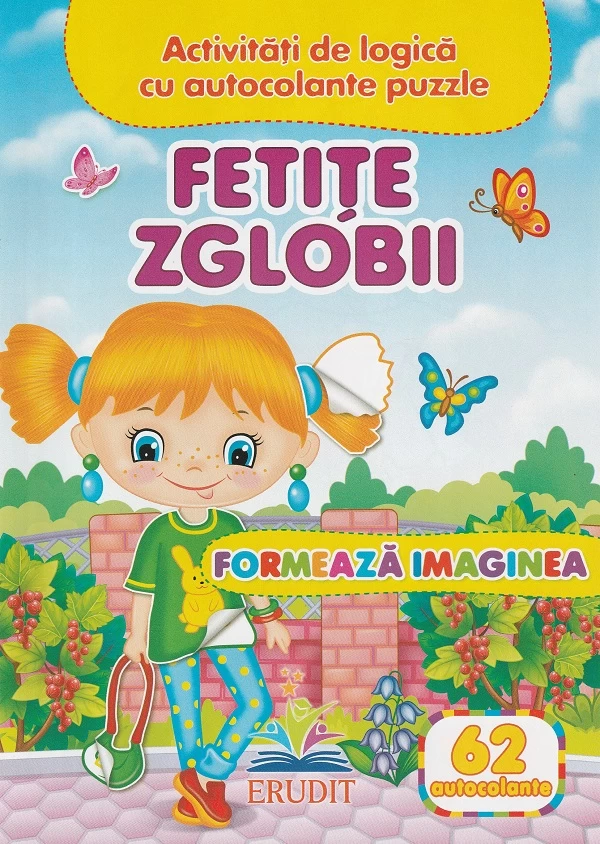 Fetite zglobii: Formeaza imaginea + 62 autocolante