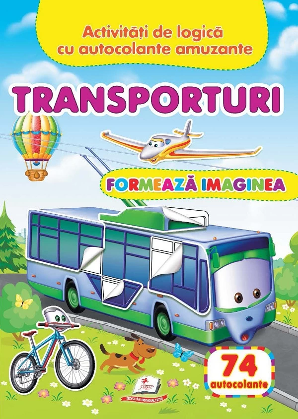 Transporturi: Formeaza imaginea + 74 autocolante