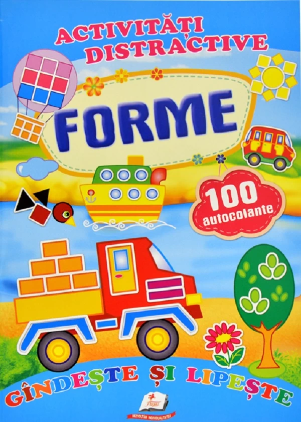Activitati distractive: Forme + 100 autocolante 