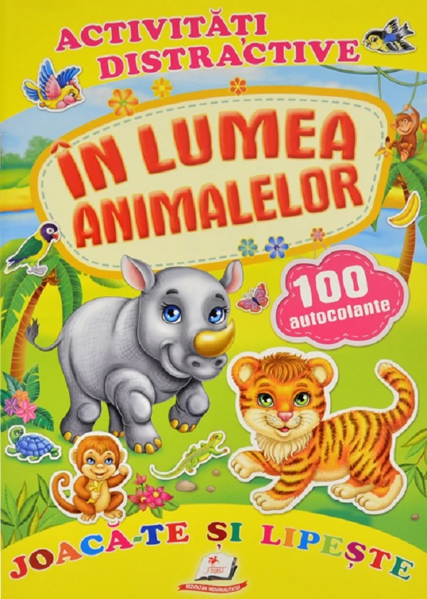 Activitati distractive: In lumea animamlelor + 100 autocolante 