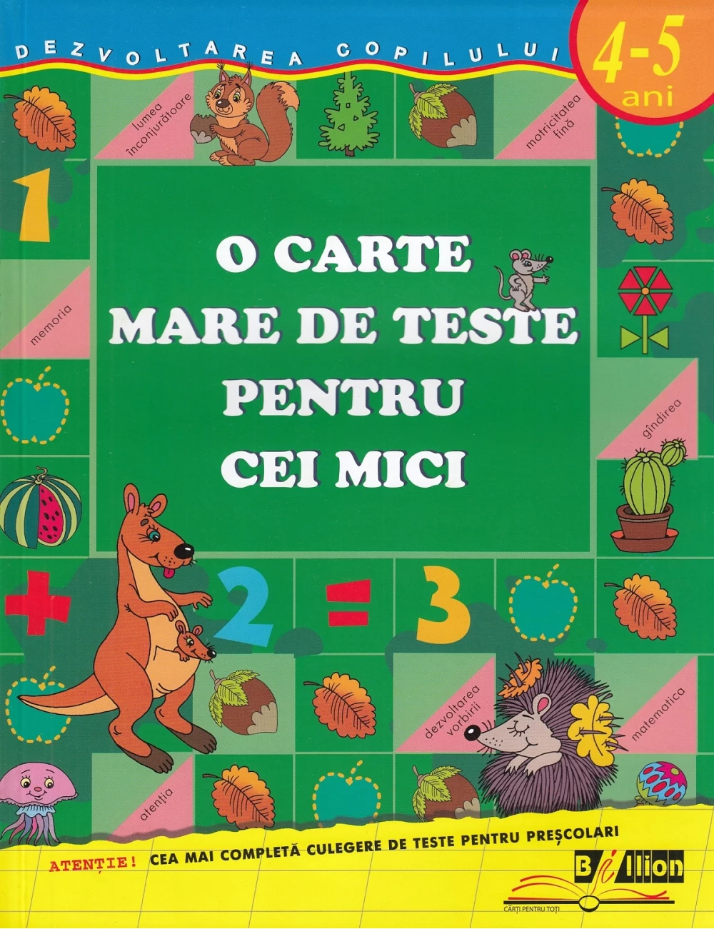 O carte mare de teste pentru cei mici 4-5 ani