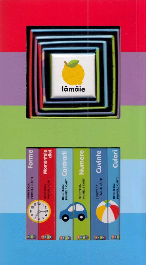 Set educativ 6 carti + 6 cuburi