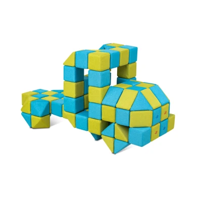 Cuburi magnetice JollyHeap® - CREATIVE 100 blocuri 4 forme