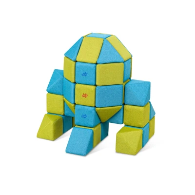 Cuburi magnetice JollyHeap® - CREATIVE 100 blocuri 4 forme